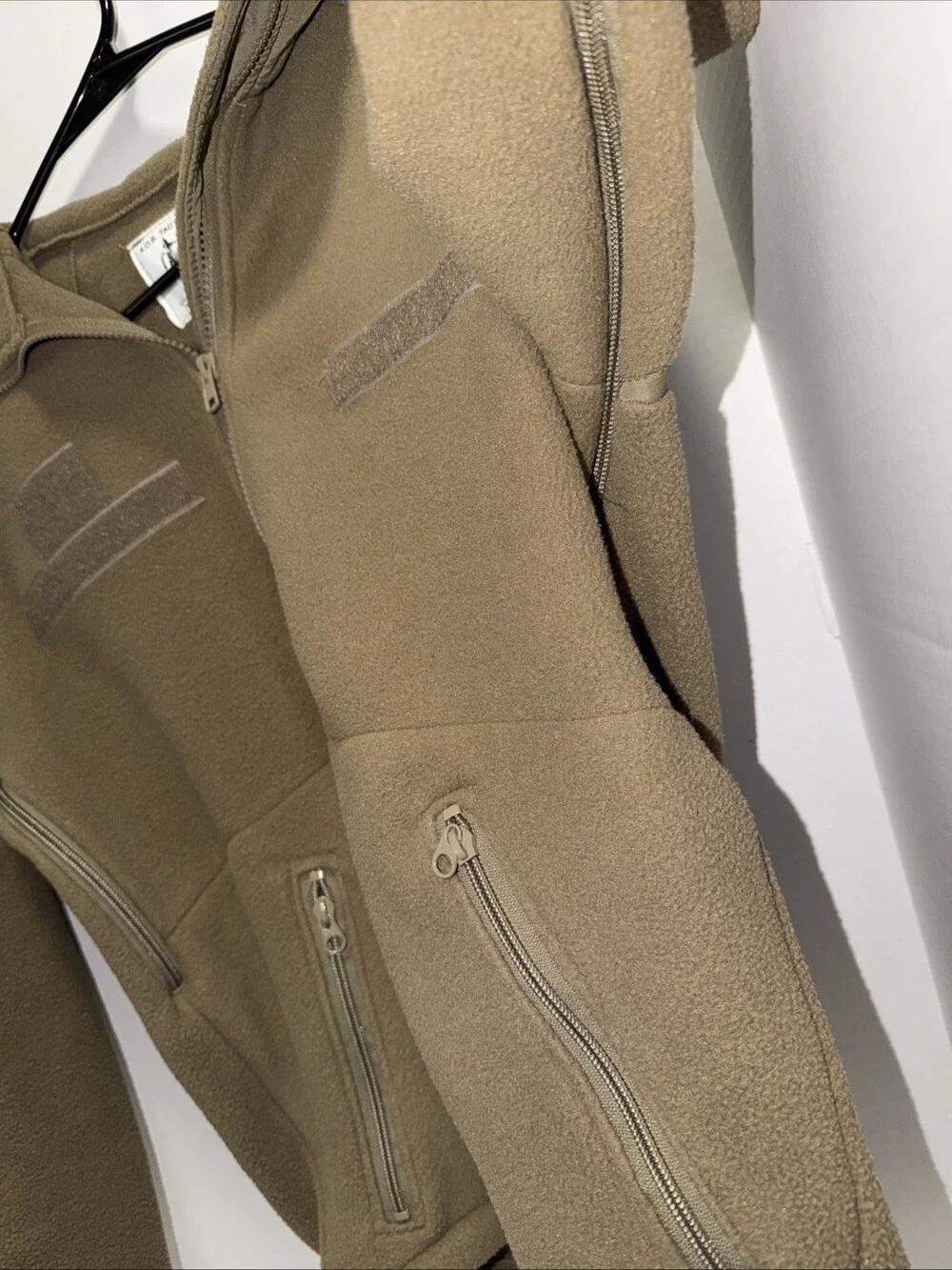 AOS Tactical Theros Fleece Jacket Mens S Tan Polartec Full Zip